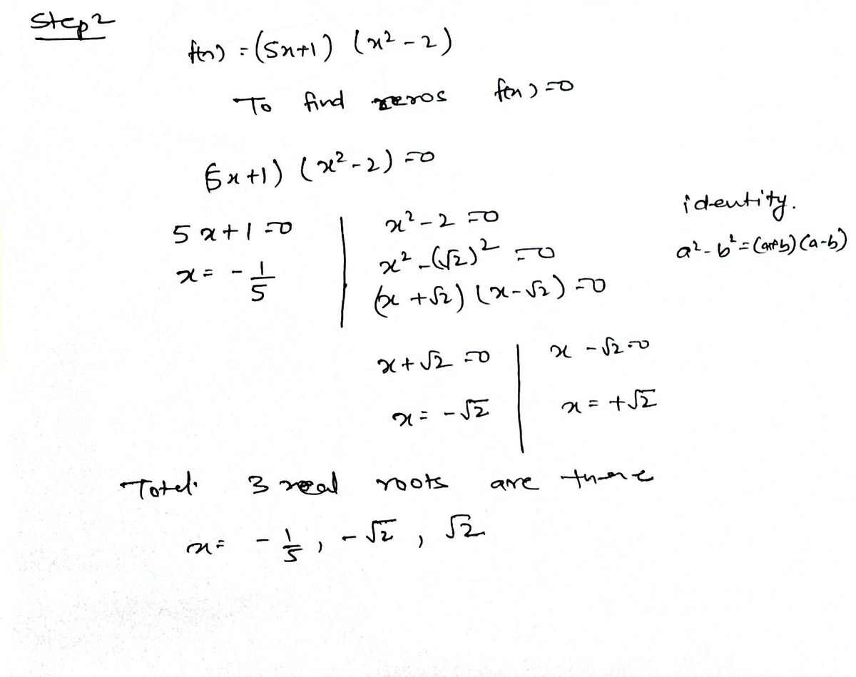 Algebra homework question answer, step 2, image 1